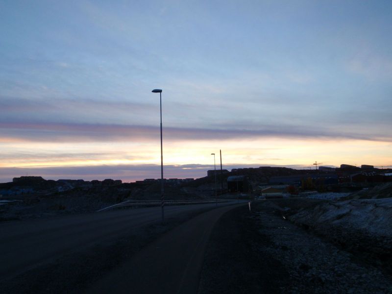 Solnedgang og udsigt