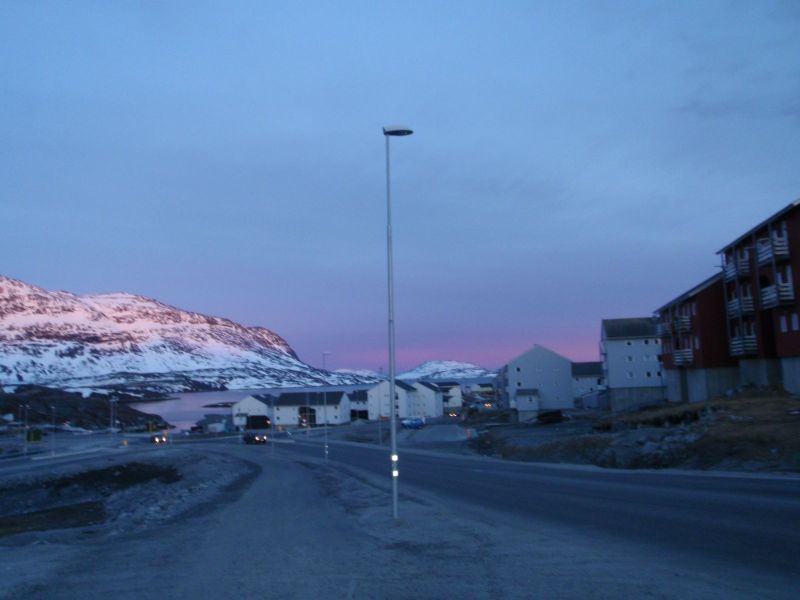 Solnedgang og udsigt