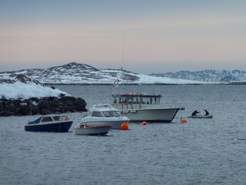 2010-03-08-1438_Inderste af bugten i Qinnqorput med både_Båd; Både; Nuuk; Sterna; Udsigt i Nuuk