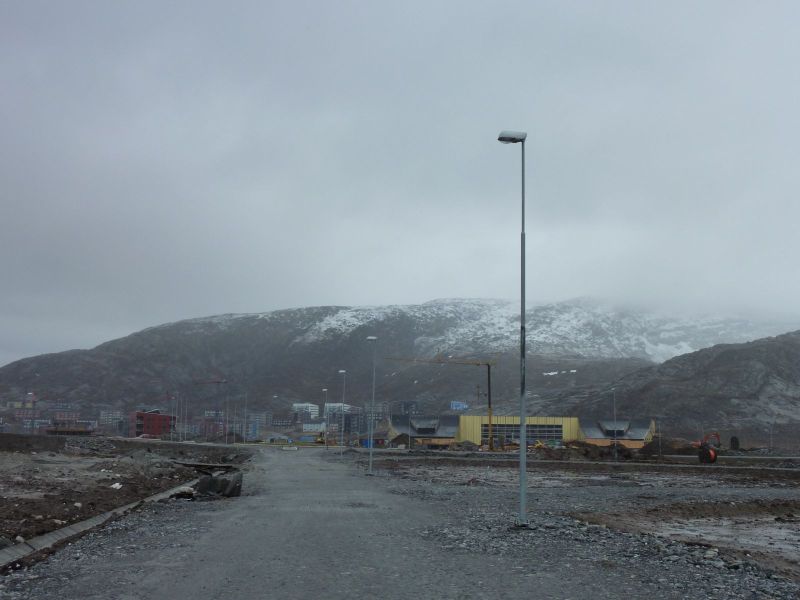 Skole/kulturcenter i Qinnqorput med nysne