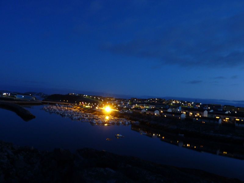 Aftentur med vindstille og solnedgang