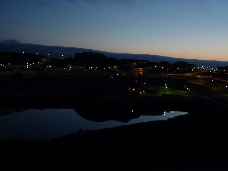 Aftentur med vindstille og solnedgang