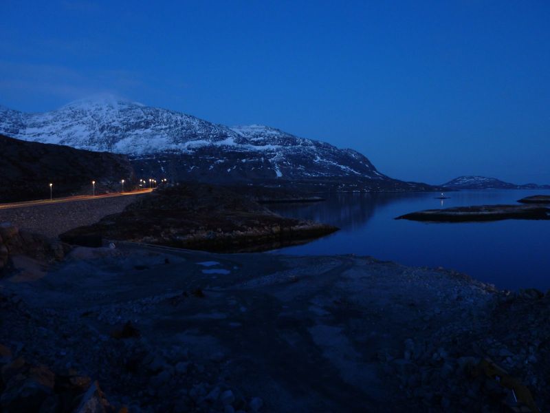 Aftentur med vindstille og solnedgang