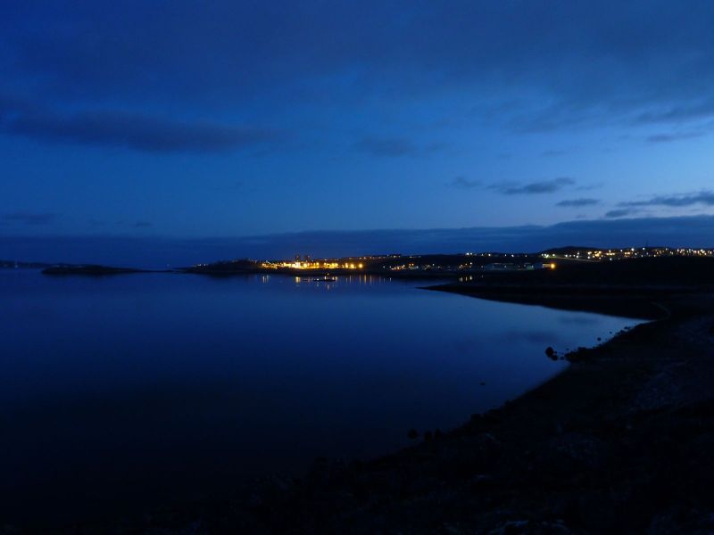 Aftentur med vindstille og solnedgang