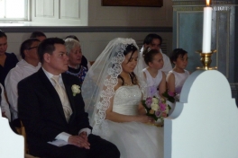 Niels Erik Kristiansen og Ulla's bryllup i kirken