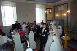 Niels Erik Kristiansen og Ulla's bryllup i kirken