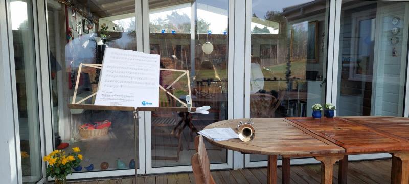 Familien Koefod kom og sang morgensang