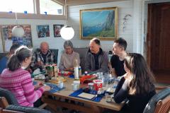 Familien Koefod kom og sang morgensang