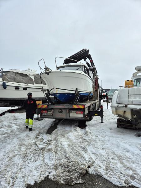 Maru kommer i vandet
