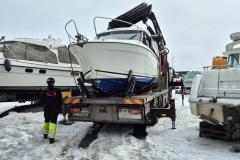 Maru kommer i vandet