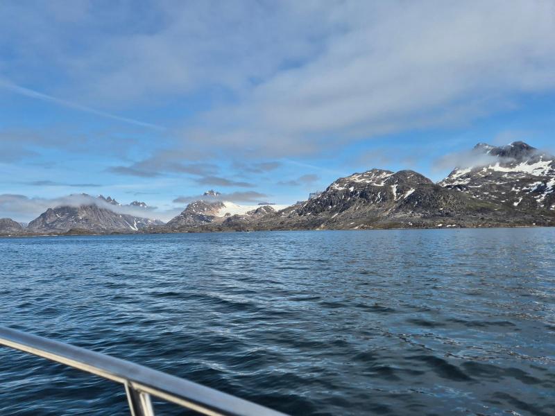 Turen nordpå til Kangaamiut var dejlig solrig og næsten ingen vind