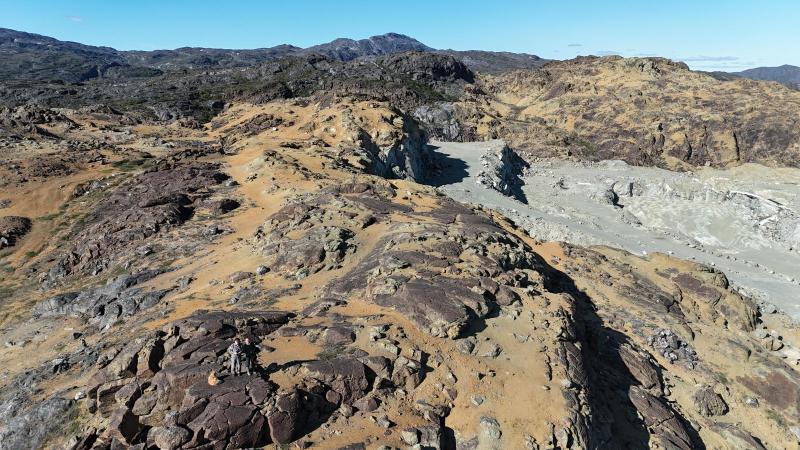 Nedlagt olivin mine i Fiskefjorden