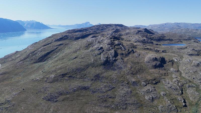 500 meter oppe inde ved Fuglefjeldet
