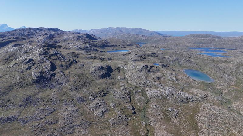 500 meter oppe inde ved Fuglefjeldet