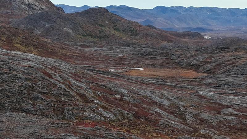 500 meter oppe i Qussuk ved Andenæbbet