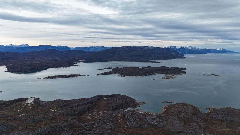 500 meter oppe i Qussuk ved Andenæbbet