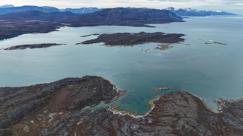 500 meter oppe i Qussuk ved Andenæbbet