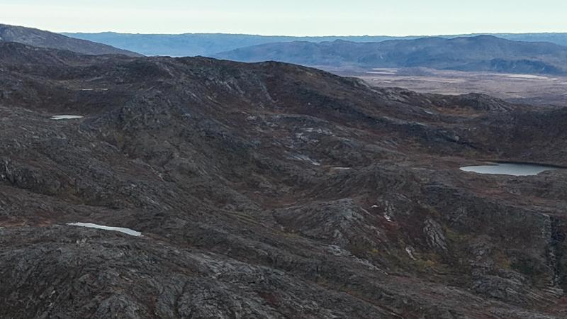 500 meter oppe i Qussuk ved Andenæbbet