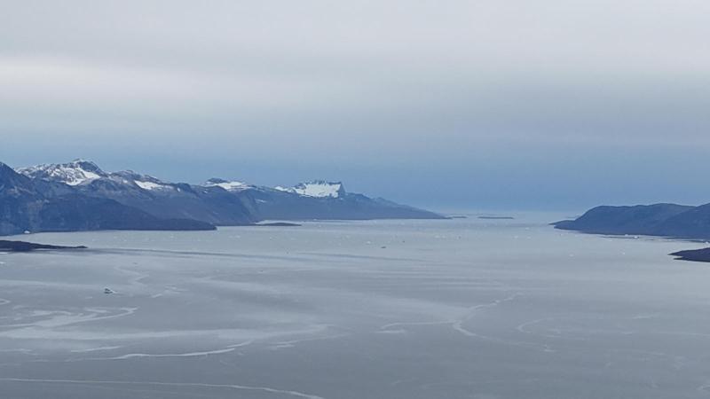 500 meter oppe i Qussuk ved Andenæbbet