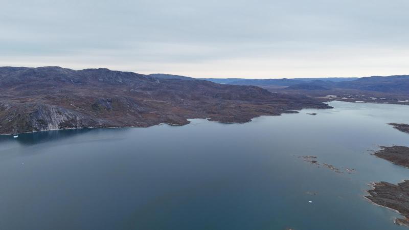 500 meter oppe i Qussuk ved Andenæbbet