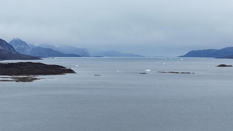 500 meter oppe i Qussuk ved Andenæbbet