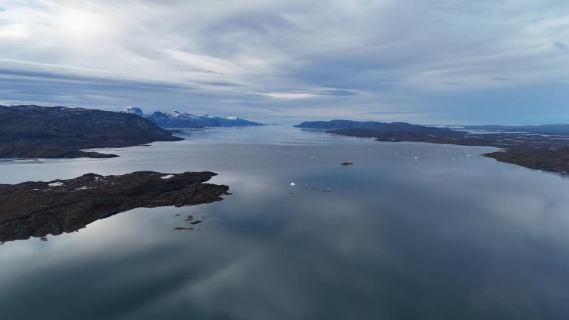 500 meter oppe i Qussuk ved Andenæbbet