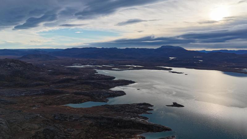 500 meter oppe i Qussuk ved Andenæbbet