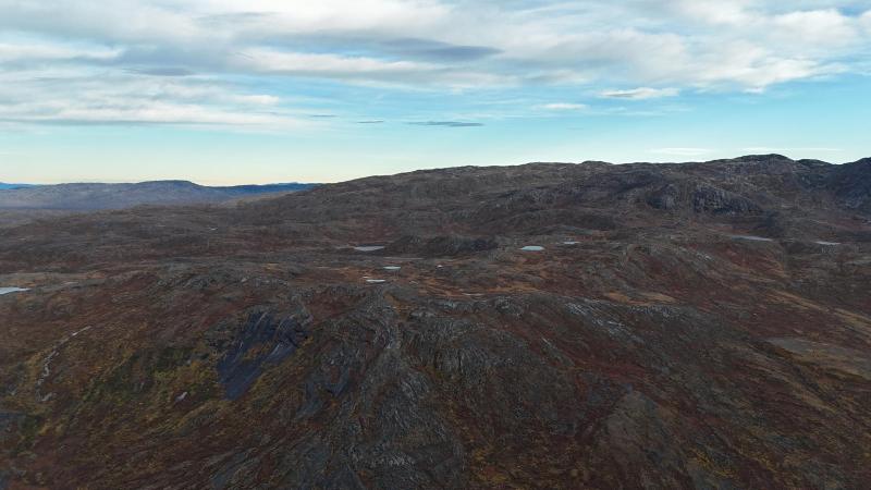 500 meter oppe i Qussuk ved Andenæbbet