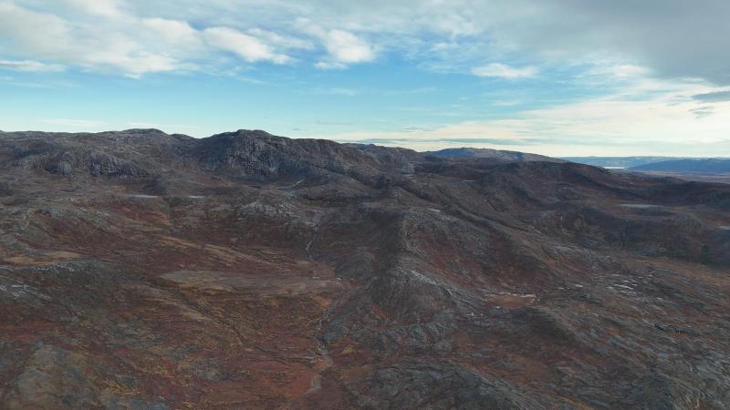 500 meter oppe i Qussuk ved Andenæbbet