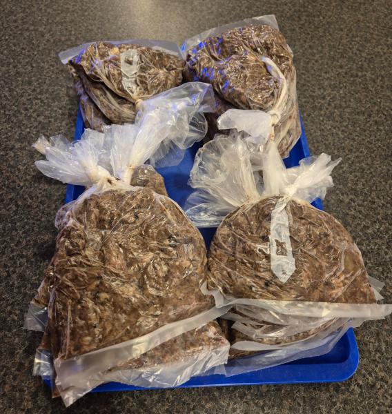 Næsten 5 kg blev der til hundens Kikka