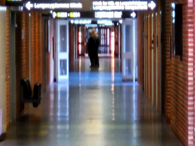 Jesper og jeg var ovre og besøge Kristiane som også var indlagt på Skejby