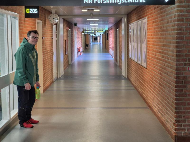 Jesper og jeg var ovre og besøge Kristiane som også var indlagt på Skejby