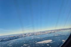 Nuuk fjorden fra Danmarksflyveren - vinter og sol. Meget is fra Isfjorden Nuuk fjorden fra Danmarksflyveren - vinter og sol. Meget is fra Isfjorden
