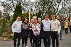 Begravelsesceremonien i kirken var meget smuk