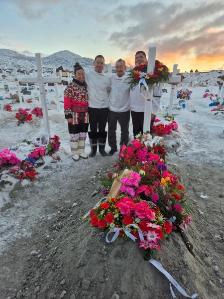 Amalie Evaldsens begravelse