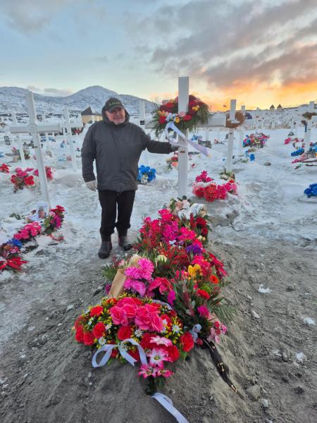 Amalie Evaldsens begravelse