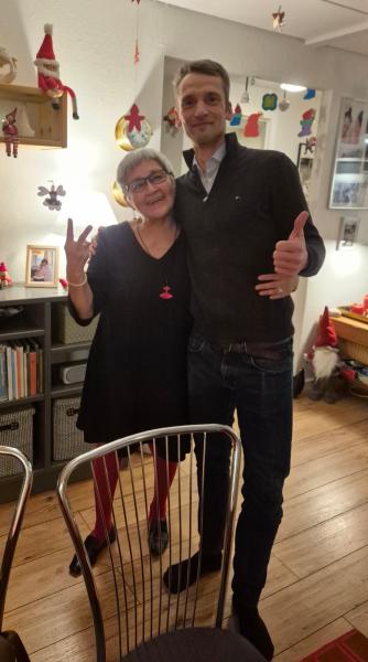 Jacobine og Kasper vandt til Labansen Worms hos Hans og Jacobine