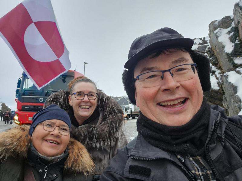 Demonstration mod Trumps planer i Nuuk
