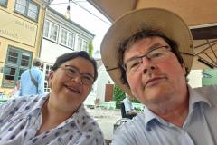 På Peters fødselsdag var i Postgaarden og spise og i Cirkusrevyen