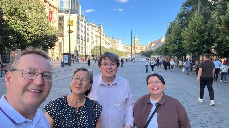 Turister i Prag