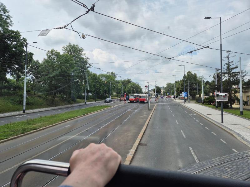 Turbus "Rød linje" i Prag