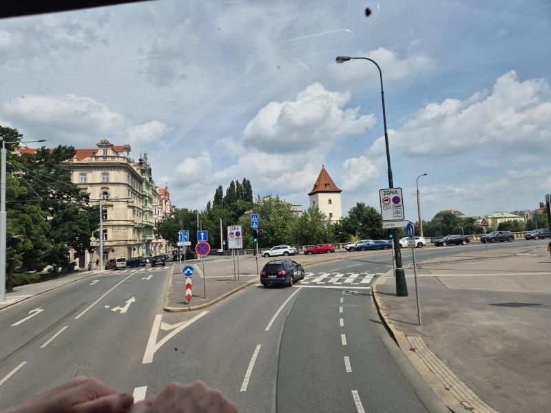 Turbus "Rød linje" i Prag