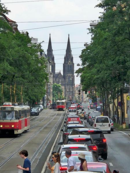 Turbus "Rød linje" i Prag