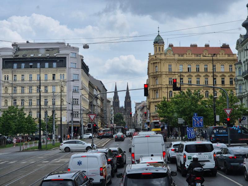 Turbus "Rød linje" i Prag