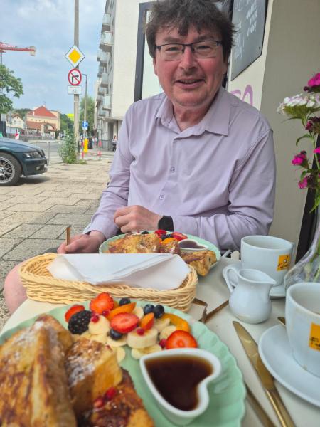 Morgenmad lige ved siden af hvor vi bor