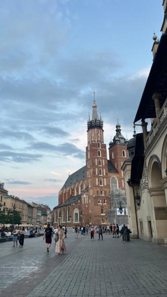 Krakow by night