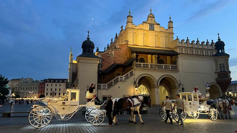 Krakow by night