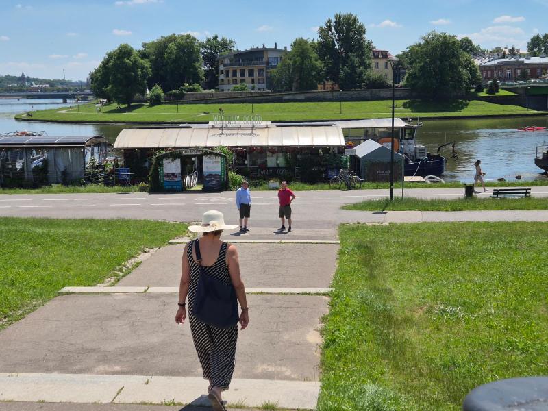 Turister i Krakow - flodsejllads og rundt og kigge