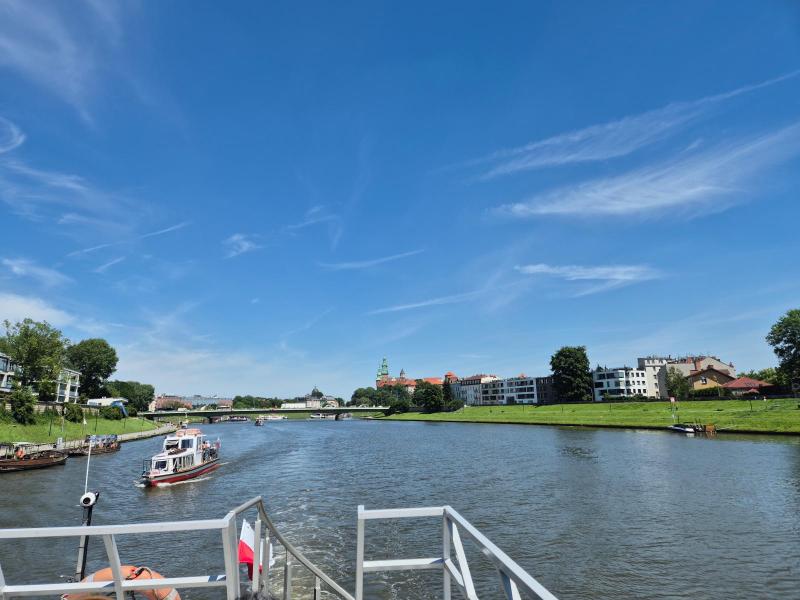 Turister i Krakow - flodsejllads og rundt og kigge