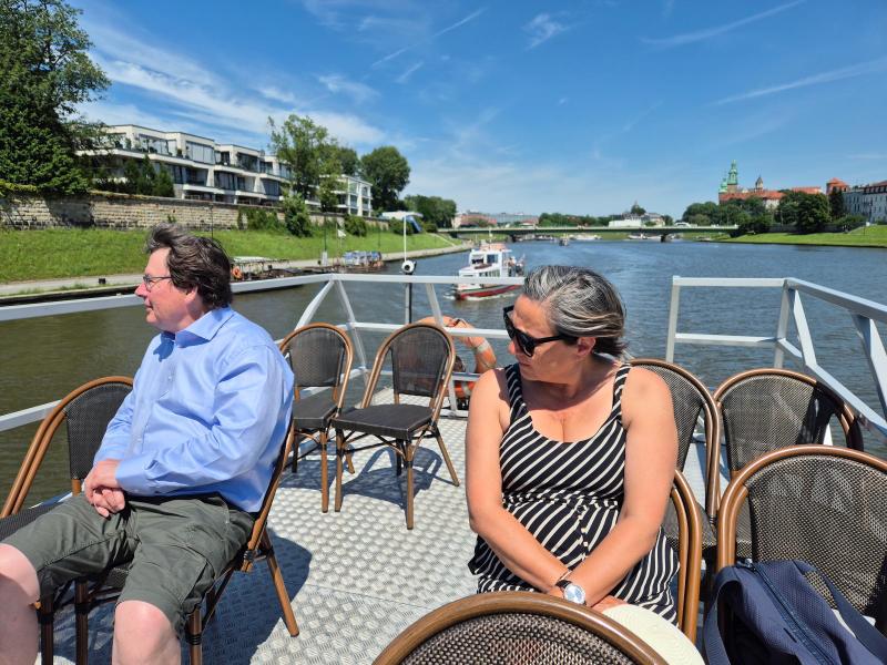Turister i Krakow - flodsejllads og rundt og kigge